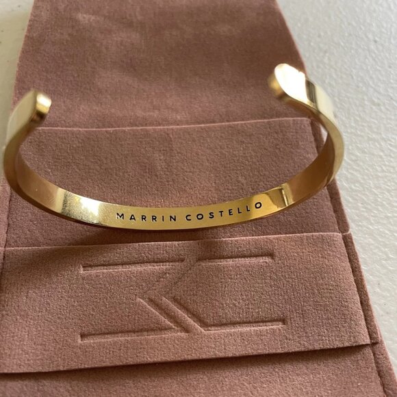 Marrin Costello 14K Plated Gold Plated Stainless Steel Orion Cuff, Nice! - Picture 1 of 3